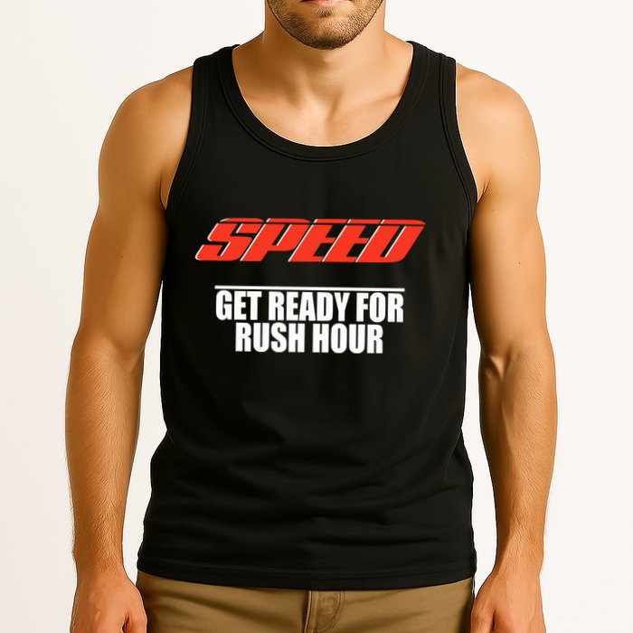 Robert Pattinson Wearing Speed Get Ready For Rush Hour Tank Top