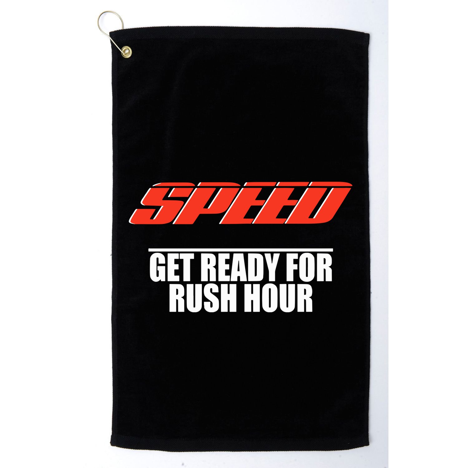 Robert Pattinson Wearing Speed Get Ready For Rush Hour Golf Towel