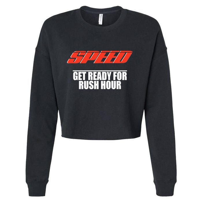 Robert Pattinson Wearing Speed Get Ready For Rush Hour Cropped Pullover Crew
