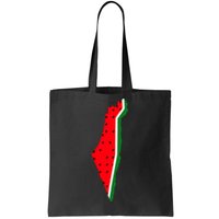 Real Palestine Watermelon Map Tote Bag