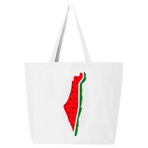 Real Palestine Watermelon Map 25L Jumbo Tote