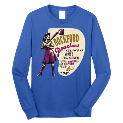 Rockford Peaches Women Professional Baseball Team Long Sleeve Shirt