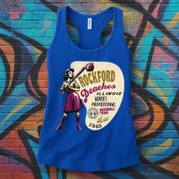 Rockford Peaches Women Professional Baseball Team Womens Tank Top