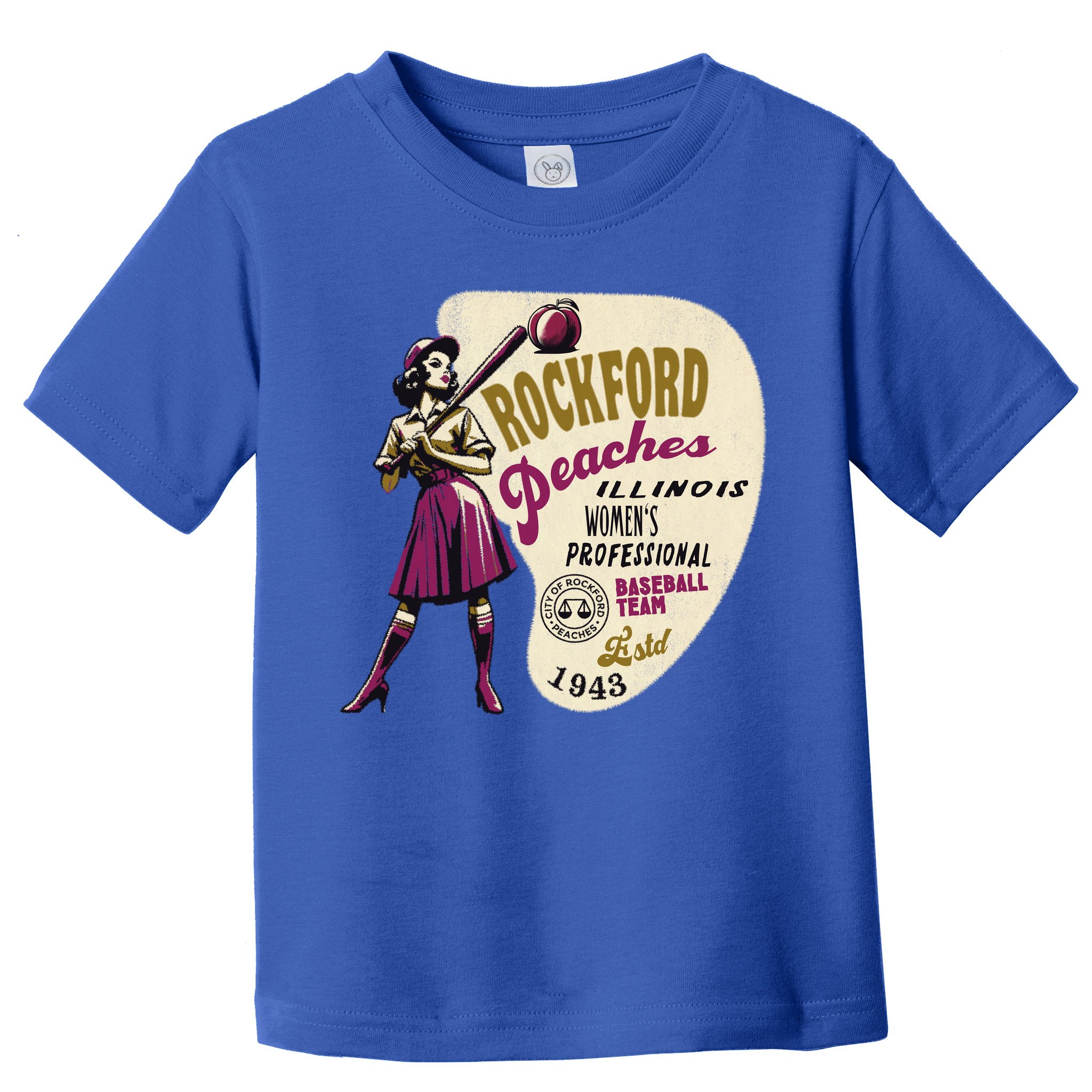 Rockford Peaches Women Professional Baseball Team Toddler T-Shirt