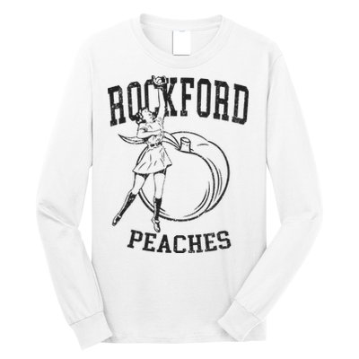 Rockford Peaches Womens Baseball Long Sleeve Shirt