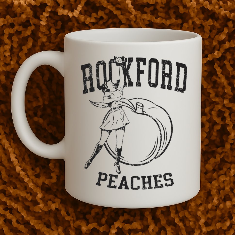 Rockford Peaches Womens Baseball Mug