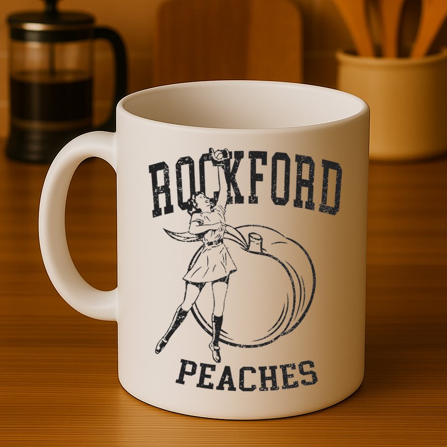 Rockford Peaches Womens Baseball Mug