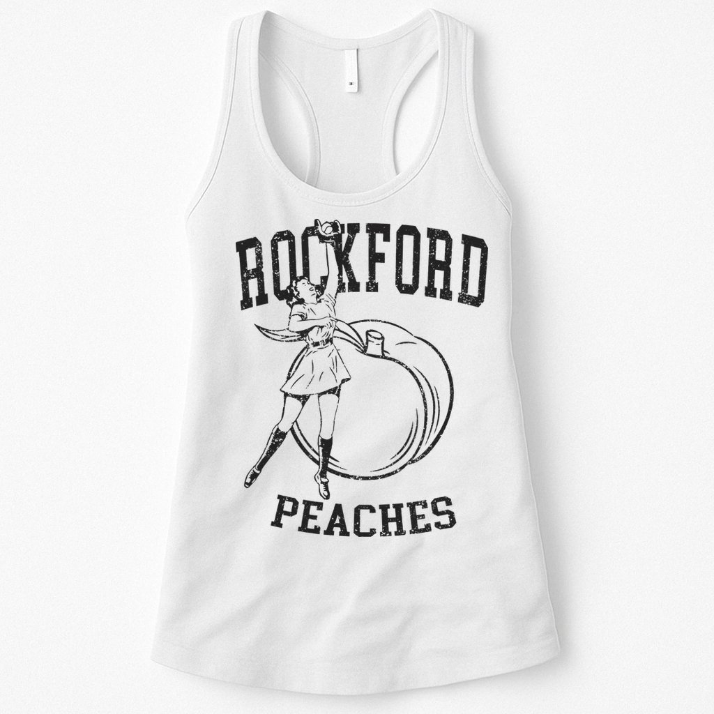 Rockford Peaches Womens Baseball Womens Tank Top