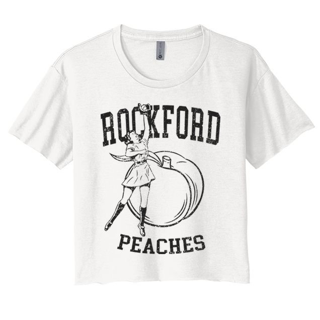 Rockford Peaches Womens Baseball Crop Top