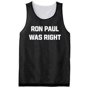 Ron Paul Was Right Mesh Reversible Basketball Jersey Tank