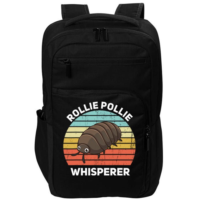 Rollie Pollie Whisperer Funny Isopod Kawaii Rollie Pollie Impact Tech Backpack