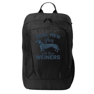 Real Play With Their Weiners Funny Dachshund Dog City Backpack