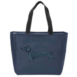 Real Play With Their Weiners Funny Dachshund Dog Zip Tote Bag