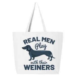 Real Play With Their Weiners Funny Dachshund Dog 25L Jumbo Tote