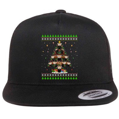 Red Panda Xmas Tree Ugly Sweater Santa Red Panda Christmas Meaningful Gift Flatbill Hat