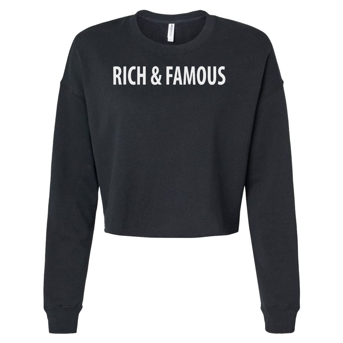 Rising Phoenix Xrp Cryptocurrency Cropped Pullover Crew