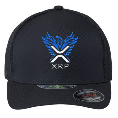 Rising Phoenix Xrp Cryptocurrency Flexfit Unipanel Trucker Cap