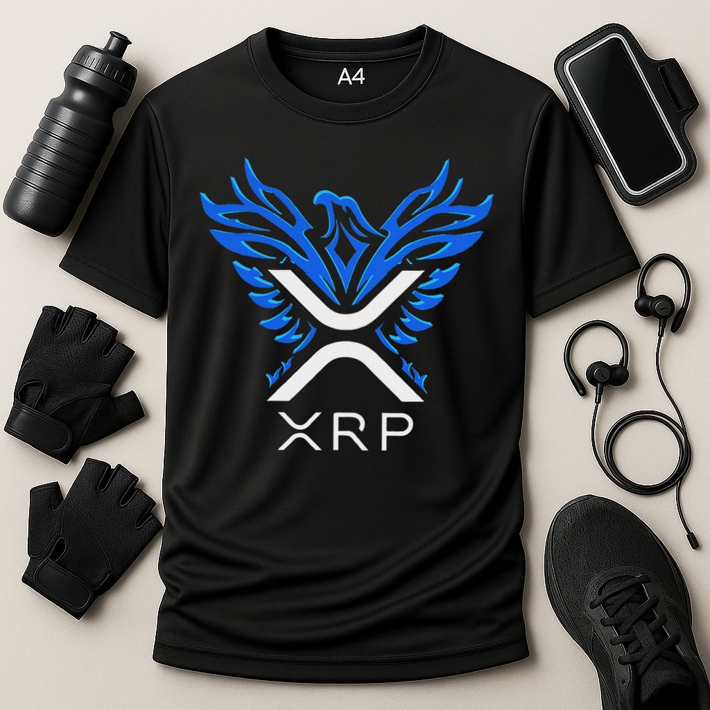 Rising Phoenix Xrp Cryptocurrency Performance Shirt