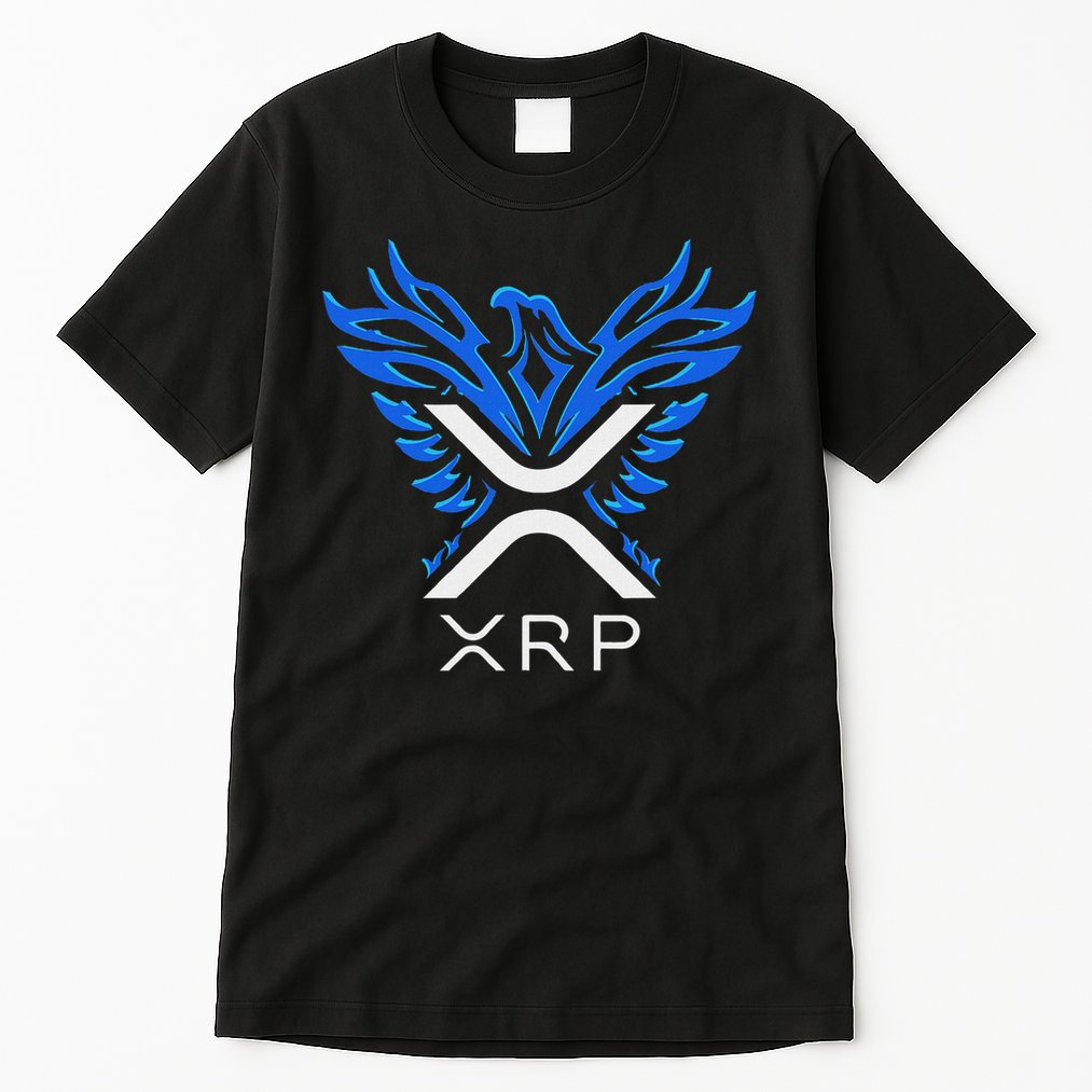 Rising Phoenix Xrp Cryptocurrency Tall T-Shirt
