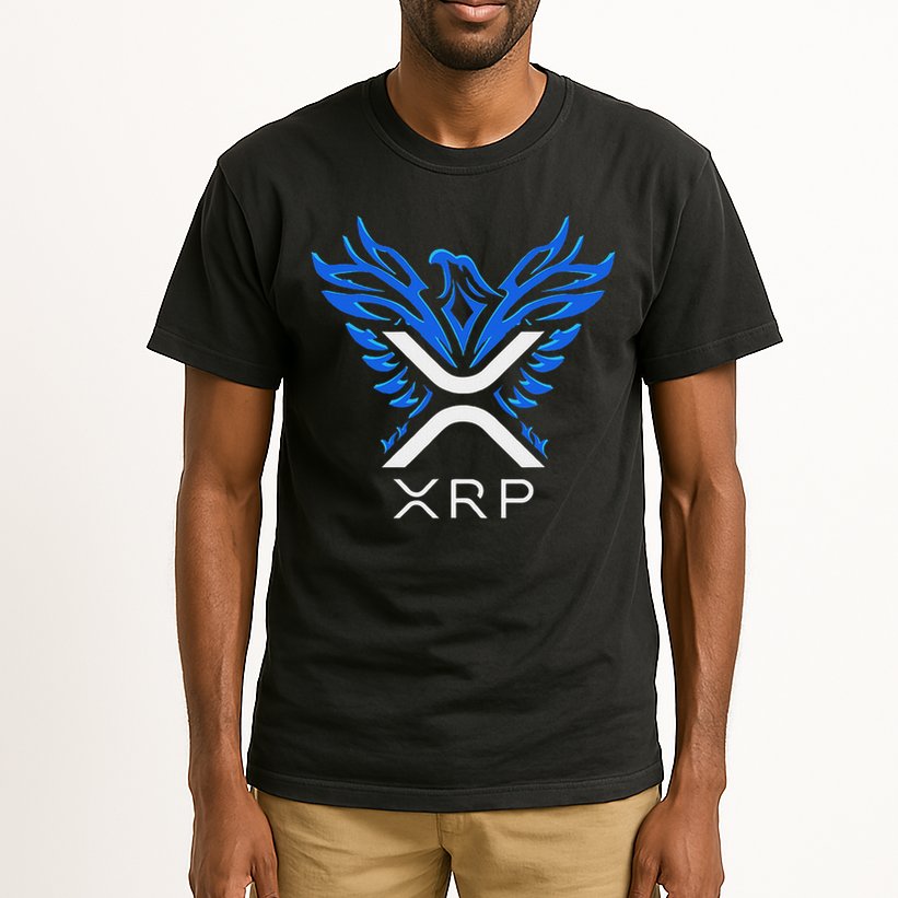 Rising Phoenix Xrp Cryptocurrency Tall T-Shirt