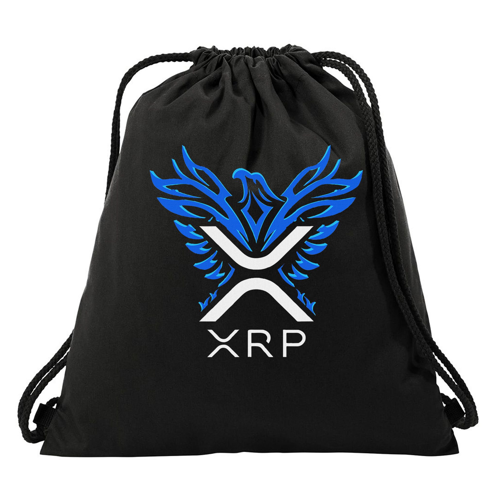 Rising Phoenix Xrp Cryptocurrency Drawstring Bag