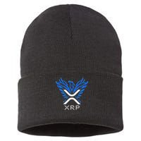 Rising Phoenix Xrp Cryptocurrency Sustainable Knit Beanie