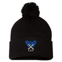 Rising Phoenix Xrp Cryptocurrency Pom Pom 12in Knit Beanie