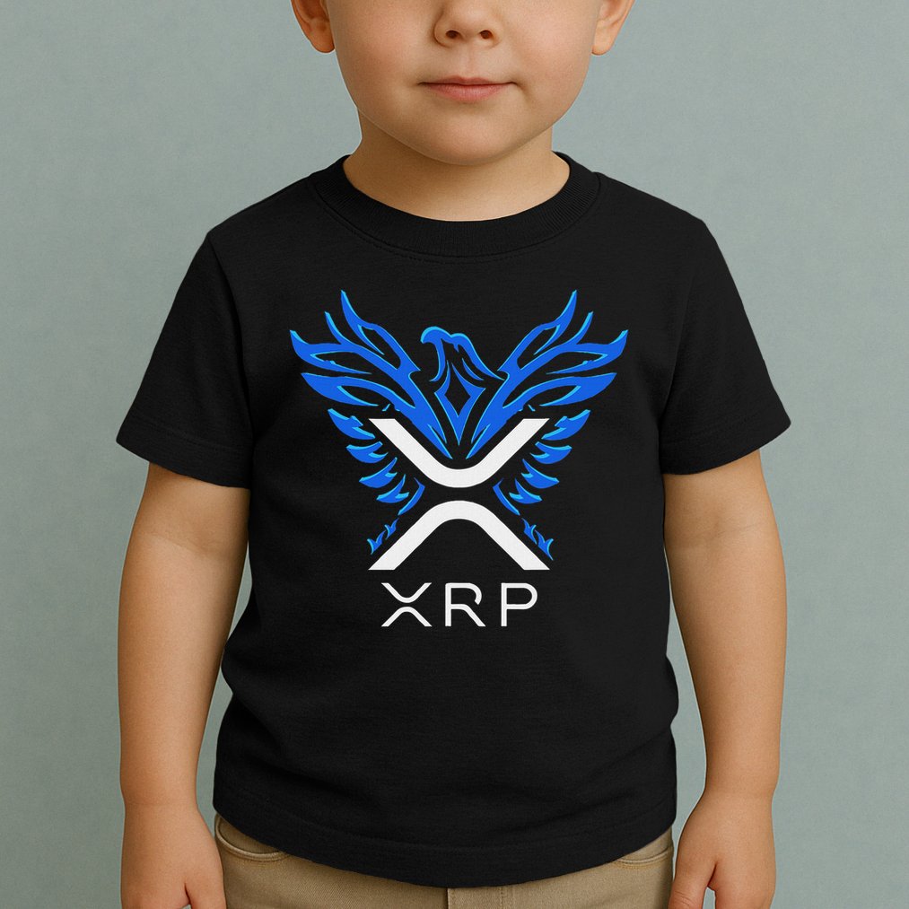 Rising Phoenix Xrp Cryptocurrency Toddler T-Shirt