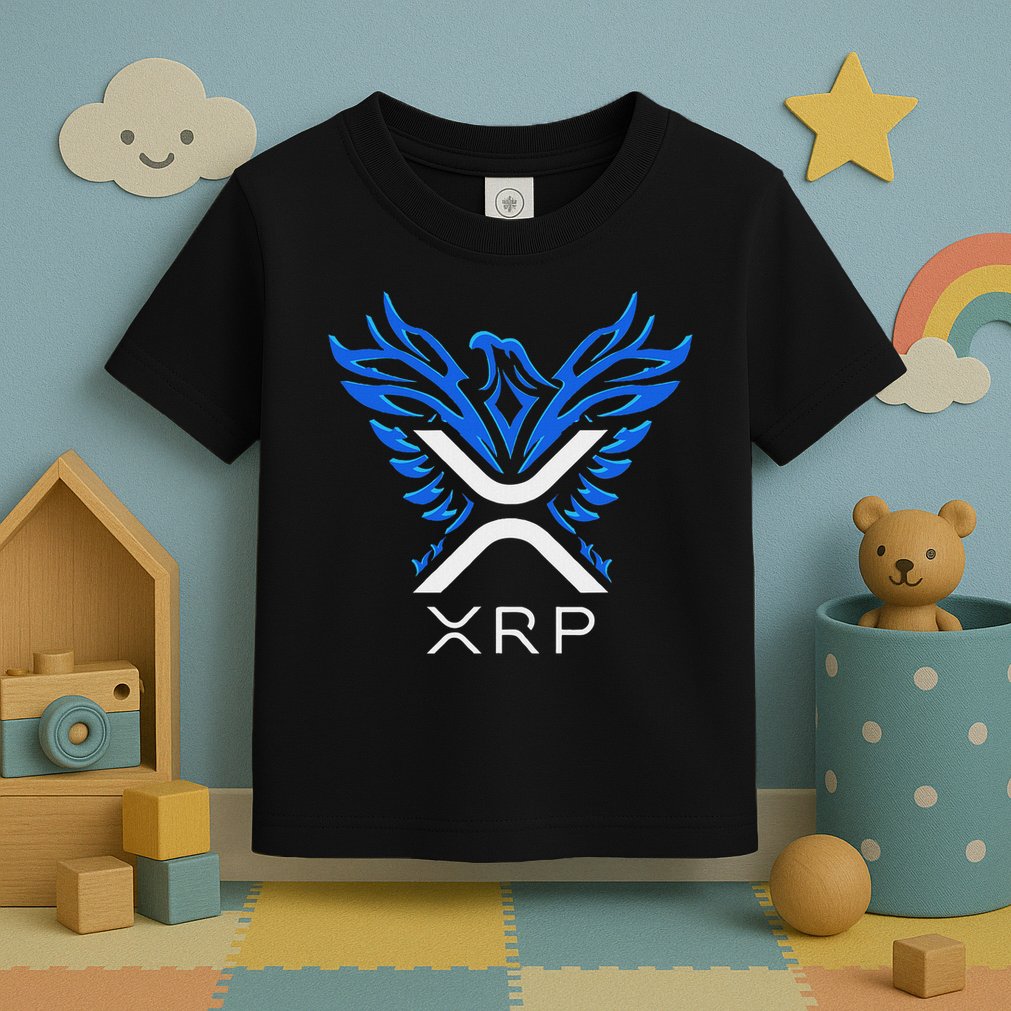 Rising Phoenix Xrp Cryptocurrency Toddler T-Shirt