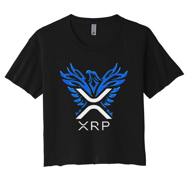Rising Phoenix Xrp Cryptocurrency Crop Top