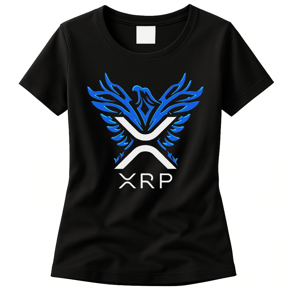 Rising Phoenix Xrp Cryptocurrency Womens T-Shirt