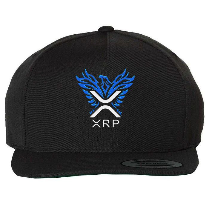 Rising Phoenix Xrp Cryptocurrency Wool Snapback Cap