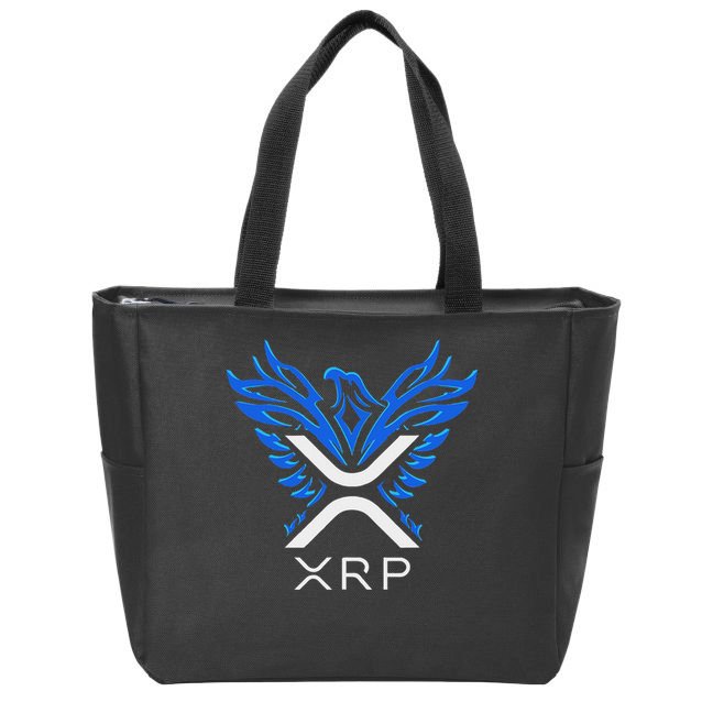 Rising Phoenix Xrp Cryptocurrency Zip Tote Bag