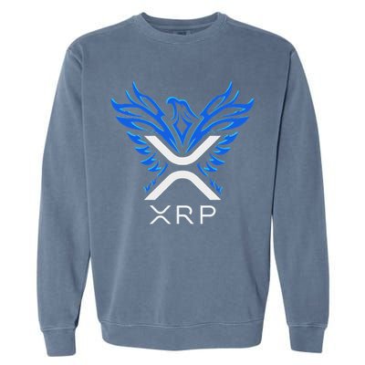 Rising Phoenix Xrp Cryptocurrency Garment-Dyed Sweatshirt