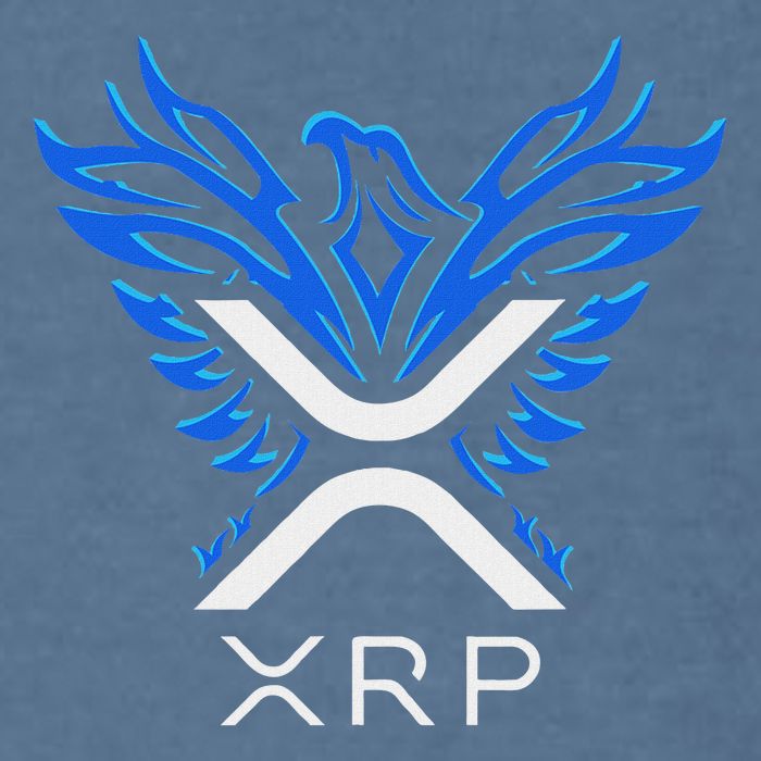 Rising Phoenix Xrp Cryptocurrency Garment-Dyed Sweatshirt