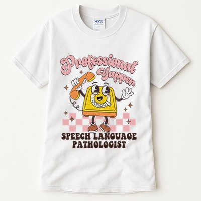 Retro Professional Yapper Speech Language Pathologist Slp Tall T-Shirt
