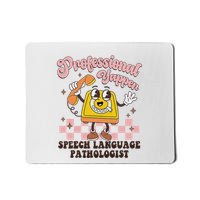 Retro Professional Yapper Speech Language Pathologist Slp Mousepad