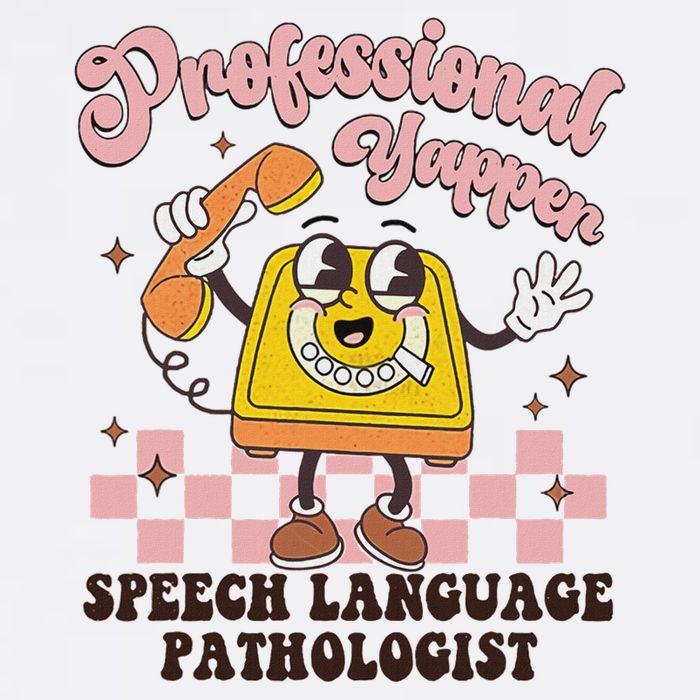 Retro Professional Yapper Speech Language Pathologist Slp Mousepad