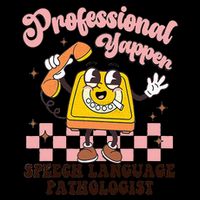 Retro Professional Yapper Speech Language Pathologist Slp 16oz Travel Tumbler
