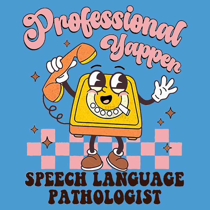 Retro Professional Yapper Speech Language Pathologist Slp Tie Dye Hoodie