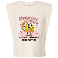 Retro Professional Yapper Speech Language Pathologist Slp Garment-Dyed Women's Muscle Tee