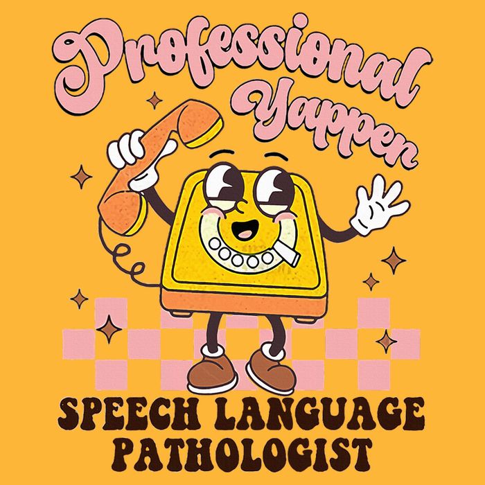Retro Professional Yapper Speech Language Pathologist Slp Pom Pom 12in Knit Beanie