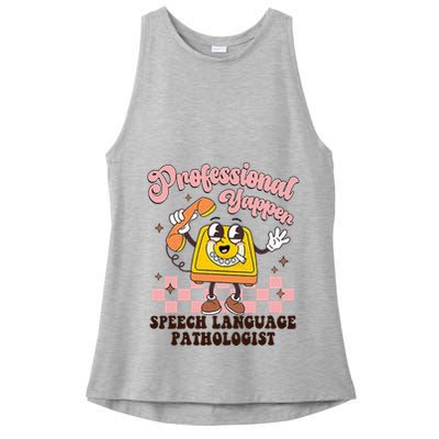 Retro Professional Yapper Speech Language Pathologist Slp Ladies PosiCharge Tri-Blend Wicking Tank