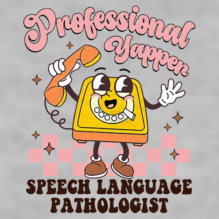Retro Professional Yapper Speech Language Pathologist Slp Ladies PosiCharge Tri-Blend Wicking Tank
