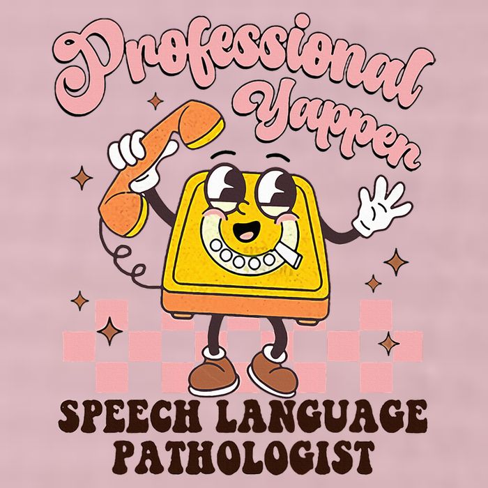Retro Professional Yapper Speech Language Pathologist Slp 25L Jumbo Tote