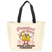 Retro Professional Yapper Speech Language Pathologist Slp Zip Tote Bag