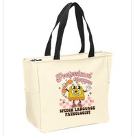 Retro Professional Yapper Speech Language Pathologist Slp Zip Tote Bag