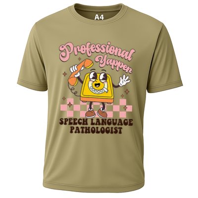 Retro Professional Yapper Speech Language Pathologist Slp Performance Shirt