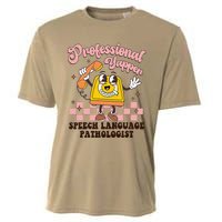 Retro Professional Yapper Speech Language Pathologist Slp Cooling Performance Crew T-Shirt