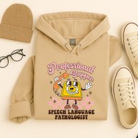 Retro Professional Yapper Speech Language Pathologist Slp Hoodie